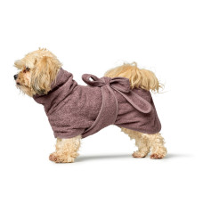 RIGA狗狗浴袍, S, 舊粉色