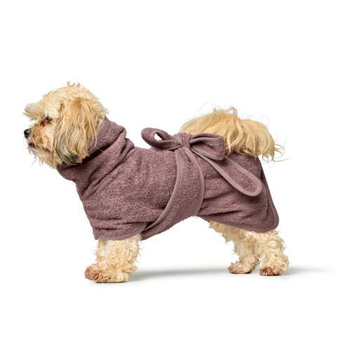 RIGA狗狗浴袍, S, 舊粉色