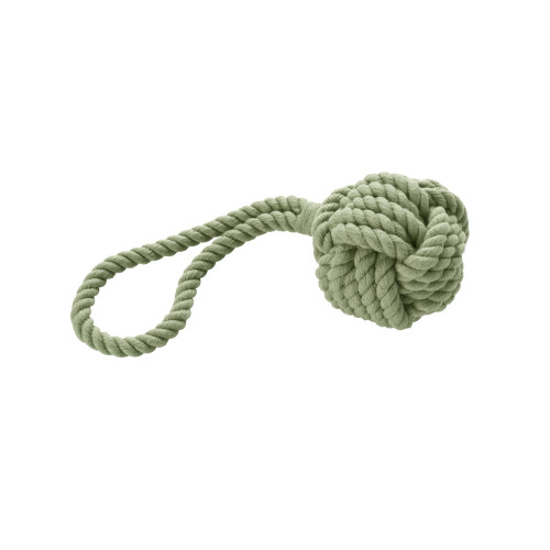 Dog Toy Ball With Handloop Inari M, Green