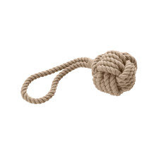 Dog Toy Ball With Handloop Inari M, Beige